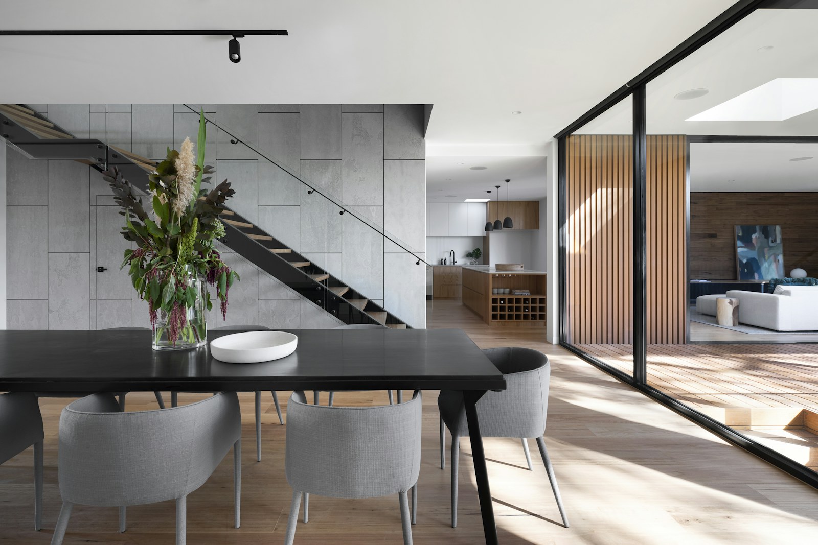 Precision joinery in a modern interior