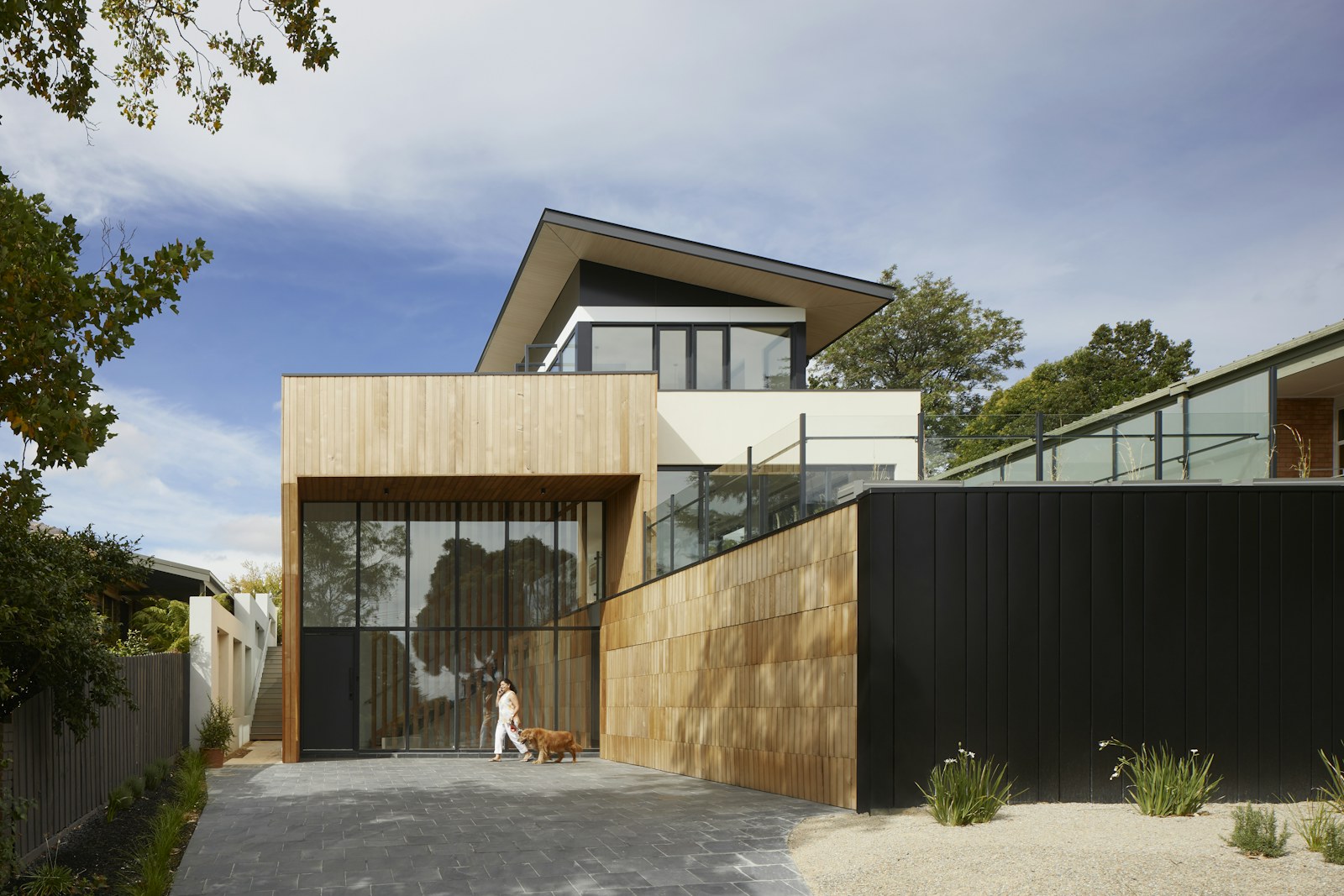 Completed contemporary architectural project